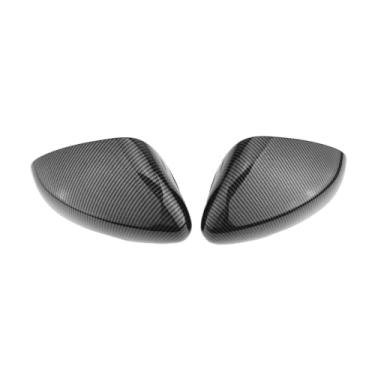 Imagem de Capa De Espelho Lateral Do Carro Padrão De Fibra De Carbono Espelho Retrovisor Capa Guarnição Porta Lateral Caso Espelho Compatível Com Kia Stinger 2018-2023(Carbon Fiber Pattern)
