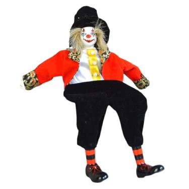 Imagem de simhoa Boneco de palhaço de cerâmica, enfeite para casa, novidade para decoração de mesa.