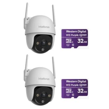 Imagem de Kit 2 Câmeras Inteligente Wi-Fi 2 Megapixels Full HD 360 iM7 S Full Co