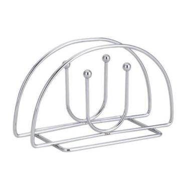 Imagem de Suporte De Guardanapos Aço Inox Design Moderno - Ad Importação