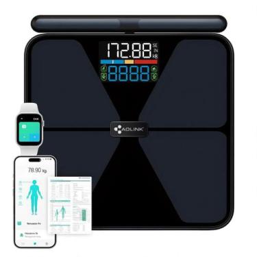 Imagem de Balança Corporal Digital Profissional App Wifi BT 55 Métricas 8 Sensor