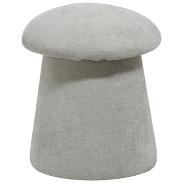 Imagem de Puff Orgânico Decorativo Quarto Infantil Aslam D02 Linho Verde Claro C-47 - Lyam Decor