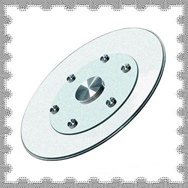 Imagem de Mesa giratória grande de vidro transparente, mesa giratória giratória com base giratória, 70-110 cm