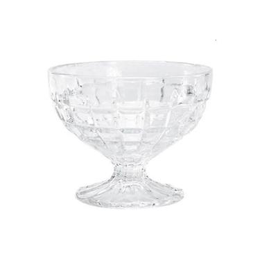 Imagem de x3anggyt5 Copos de sobremesa vintage de vidro em relevo, tigelas de sorvete de vidro colorido de 225 ml para sundae, bagatela, frutas, salada (transparente)
