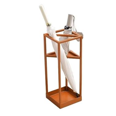 Imagem de x3anggyt5 Suporte de guarda-chuva estreito interno, suporte para entrada de escritório doméstico, suporte de armazenamento de balde de ferro independente, para bengalas de caminhada longas e curtas