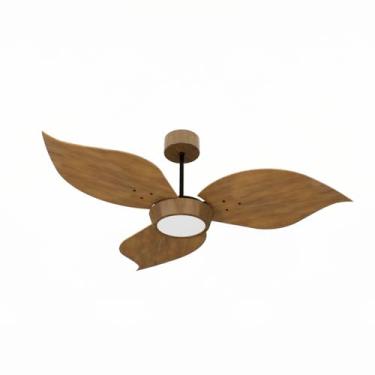 Imagem de Ventilador de Teto Natuvent Flower Led 3 Pás Madeira Imbuia 6500k Branco Frio 220v