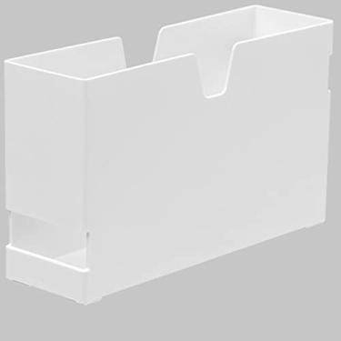 Imagem de Prateleiras flutuantes, organizador para banheiro/cozinha, organizador de armário com gaveta de armazenamento deslizante organizador de cesta deslizante para banheiro (cor: branco 1, tamanho: 30 x 15