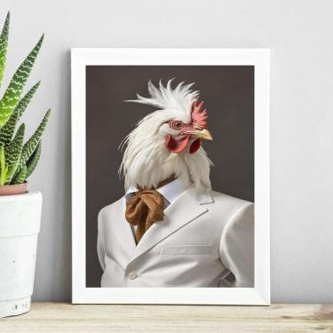 Imagem de Quadro Decorativo Galo Elegante 45X34Cm