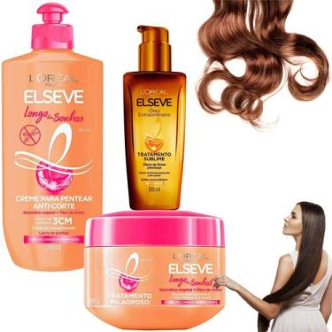 Imagem de Kit Tratamento Elseve Longo dos Sonhos Loreal Paris Óleo Extraordinári