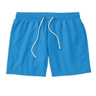 Imagem de Short Bermuda Masculino Tactel Liso Praia Academia Preto-Masculino