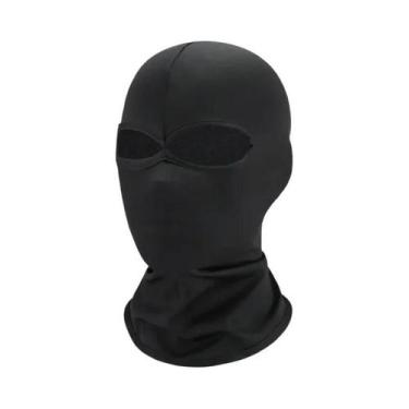Imagem de Balaclava Unissex Preta Com Proteção UV Total Para Rosto, Máscara Táti
