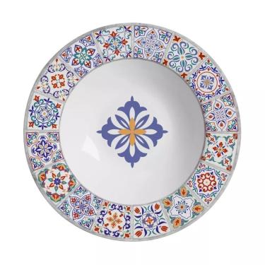 Imagem de Conjunto 6 Pratos Fundo São Luís | Cerâmica Durável | 25cm