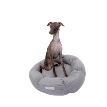 Imagem de Cama Flor para Cachorro e Gato Pet - Bichinho Chic, Cinza, G