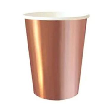Imagem de Kit 50 Copos 270Ml Descartáveis De Luxo Em Papel Para Festa - Udlandia
