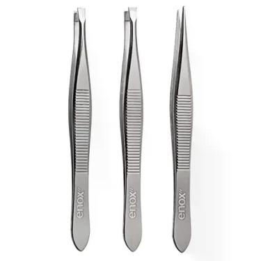 Imagem de Pinca Enox Kit Trio Ponta Fina Belliz