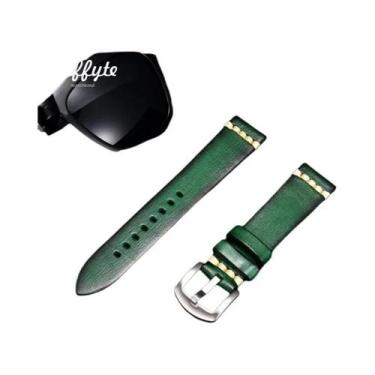 Imagem de Pulseira De Relógio Vintage Retro Em Couro Italiano 18mm 20mm 22mm 24m