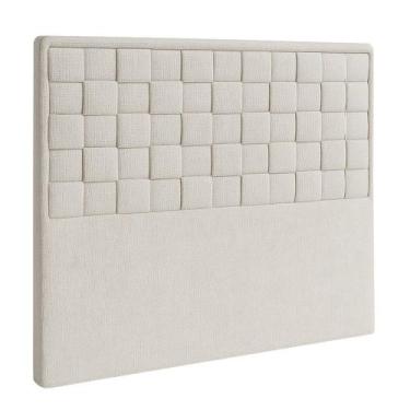 Imagem de Cabeceira Cama Box Casal Queen 160 cm Madri Linho Cru - Nexta Casa