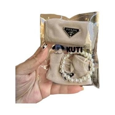 Imagem de Conjuntos De Roupas Tricotadas Para Bonecas Labubu Com Chapéus E Colar