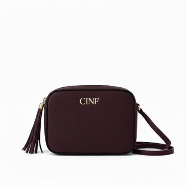 Imagem de Bolsa Feminina Pequena Transversal Alça ajustável - CF Ecommerc, Bordô