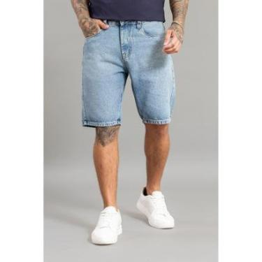 Imagem de Bermuda Jeans Slim Fit Masculina Básica Five Pockets Dialogo-Masculino