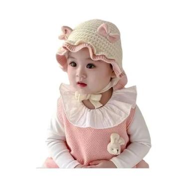 Imagem de Gorro De Inverno Para Bebê Menina, Macio, Tricotado, Com Proteção Para