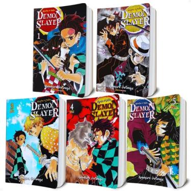 Imagem de Kimetsu No Yaiba, Demon Slayer  Mangá Volume 1 Ao 5 KIT Panini