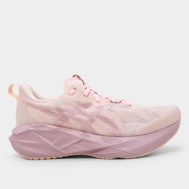 Imagem de Tênis Asics Novablast 5 Feminino, Rosa, Bege, 34