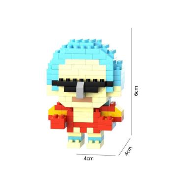 Imagem de Brinquedo Blocos de Montar Infantil F3036 Educativo com Animais em Plástico ABS Ecológico Inodoro OEM