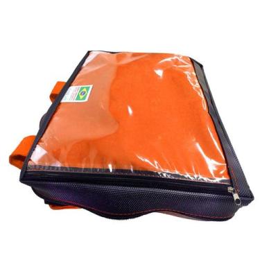 Imagem de Capa Mochila Bag Motoboy 45 litros Impermeavel Reforçada Laranja - BAG