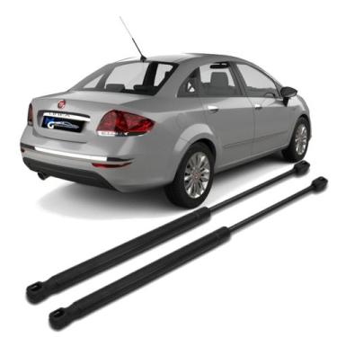 Imagem de Kit Par Pistão Amortecedor Tampa Traseira Porta Malas Fiat Linea 2008 