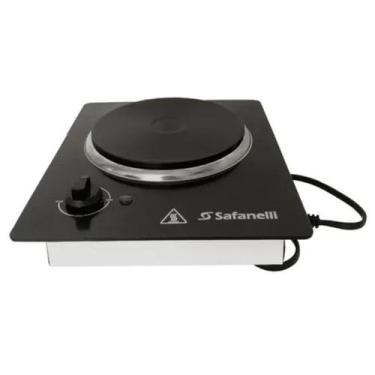 Imagem de Fogão Cooktop Elétrico Embutir Gourmet 1 Placa 127v Mesa Aço Preta Saf