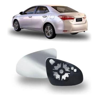 Imagem de Lente Espelho Retrovisor Toyota Corolla 2015 2016 2017 2018 2019 - Com