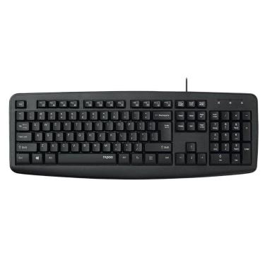 Imagem de Teclado Rapoo NK2600, 104 Teclas de Membrana, Teclas Multimídia, Resistente a Líquidos,...