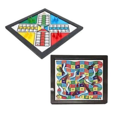 Imagem de Jogo Ludo E Sobe Desce educativo tabuleiro Grande e Pequeno - Dutati, 