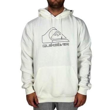 Imagem de Moletom Quiksilver Fechado New Tour, G, Branco