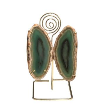 Imagem de PORTA FOTO EM BORBOLETA AGATA VERDE 16x7cm  - GNJ HOME DECOR