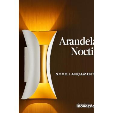 Imagem de Gmh Arandela Noctis 10w 3000k Branco/gold - Gmh iluminação