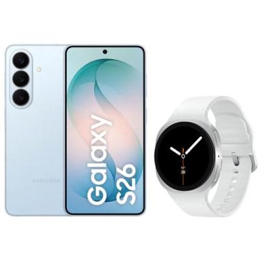 Imagem de Smartphone Samsung Galaxy S26 256GB Azul - 5G + Smartwatch Galaxy Watc