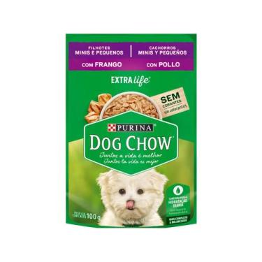 Imagem de Ração Úmida para Cachorro Filhote Sachê Dog Chow - ExtraLife Frango 10