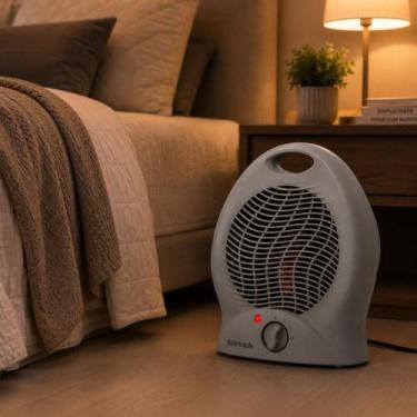 Imagem de Aquecedor de Ar Elétrico 2000W 220V Portátil Quente Frio Compacto Aque