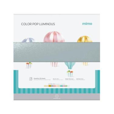 Imagem de Papel Color Pop Luminous Prata Mimo - 30,5 x 30,5 cm - 250 gr - 20 und