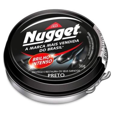 Imagem de Cera em Pasta Nugget para Calçados Preta 36g Embalagem com 12 Unidades