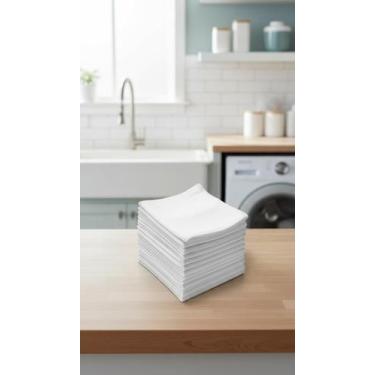 Imagem de Pano de Limpeza Multiuso Absorvente Branco 20 Unidades - Congratulatio