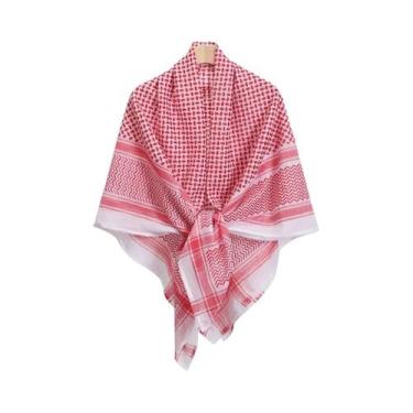 Imagem de Shemagh Keffiyeh Tático Árabe Para Deserto, Lenço De Cabeça Muçulmano,