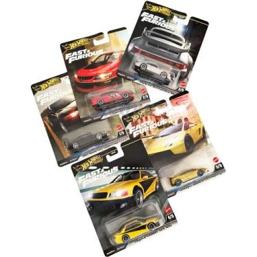 Imagem de Hot Wheels Premium Coleção Fast & Furious Set 5 Carros 2025 Lamborghin