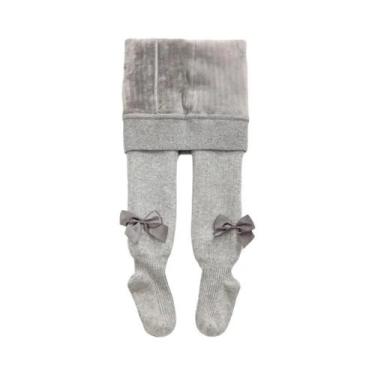 Imagem de Meias-calças De Inverno Para Meninas, Acolchoadas E Grossas, Com Laço 