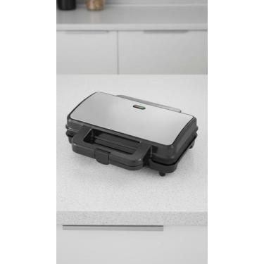 Imagem de Sanduicheira e Grill Elétrica Inox 900W - Congratulations Store