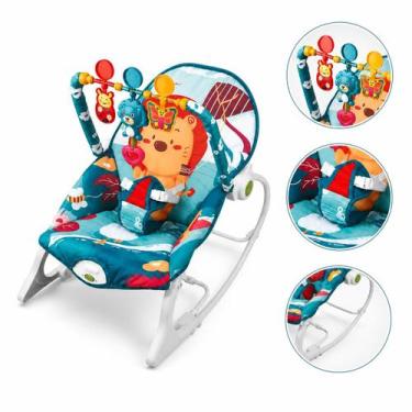 Imagem de Cadeira de Descanso e Balanço Zippy Toys Verde com Música e Vibração, 