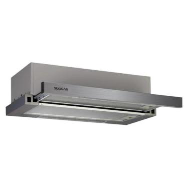 Imagem de Depurador de Ar Suggar Slim de Embutir Inox 60 cm  2 em 1 Coifa e Depu