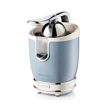 Imagem de Ariete 413, Espremedor de Frutas Professional Com Alavanca Vintage Azul, 2 Cones para Frutas grandes e pequenas, Bico Anti-Gotejamento, Motor Silencioso - 60Wats - 220V